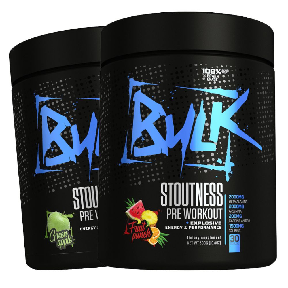Kit 2x Pré Treino Stoutness Pre Workout Bulk Nutrition Kit 2x Pré Treino Stoutness Pre Workout Bulk Nutrition