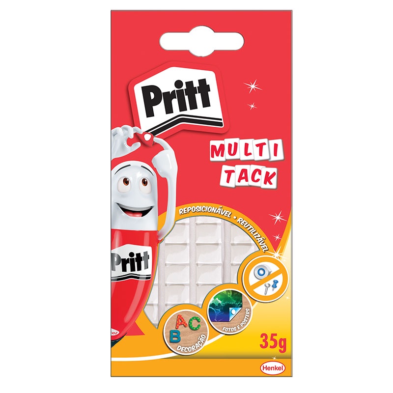 Massa adesiva Pritt Multi Tack fixação 35g 1905640 Henkel Massa adesiva Pritt Multi Tack fixação 35g 1905640 Henkel