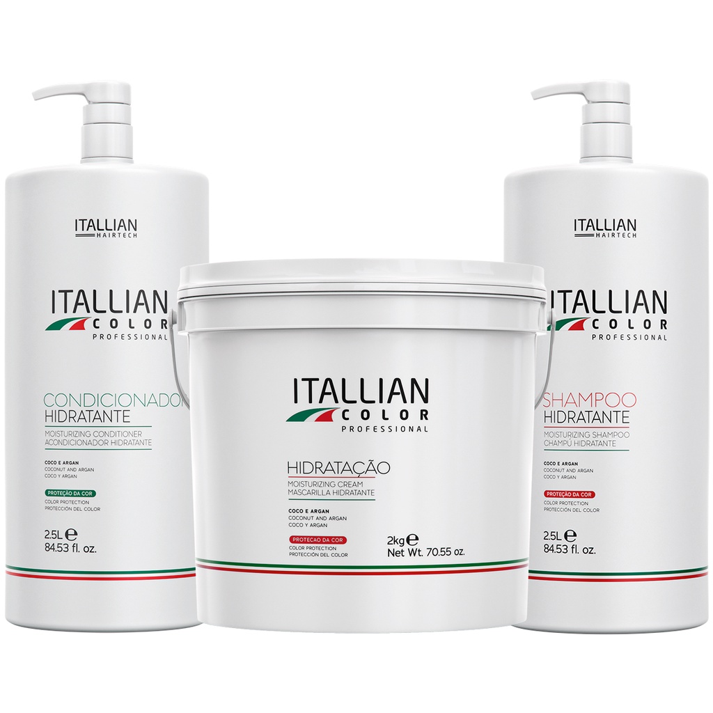 KIT SHAMPOO E CONDICIONADOR 2,5 LTS HIDRATAÇÃO 2KG KIT SHAMPOO E CONDICIONADOR 2,5 LTS HIDRATAÇÃO 2KG