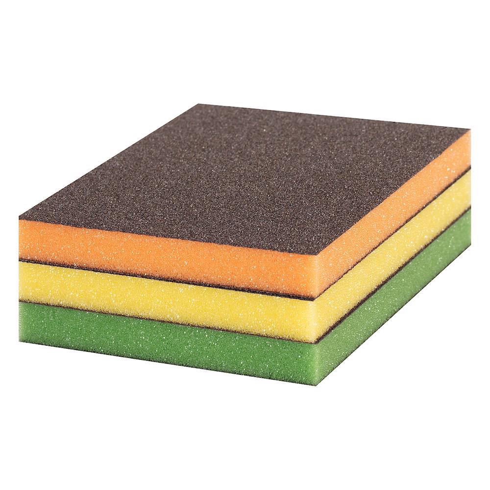 Jogo Esponja Abrasiva Bosch EXPERT S473, 3 esponjas Jogo Esponja Abrasiva Bosch EXPERT S473, 3 esponjas