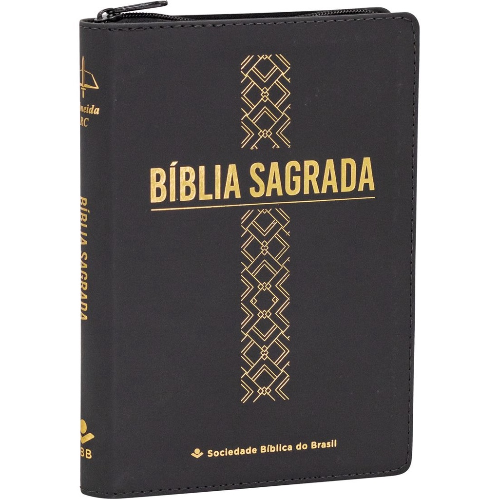 Bíblia Sagrada ARC | Letra Grande | Zíper | Preta Cruz Bíblia Sagrada ARC | Letra Grande | Zíper | Preta Cruz