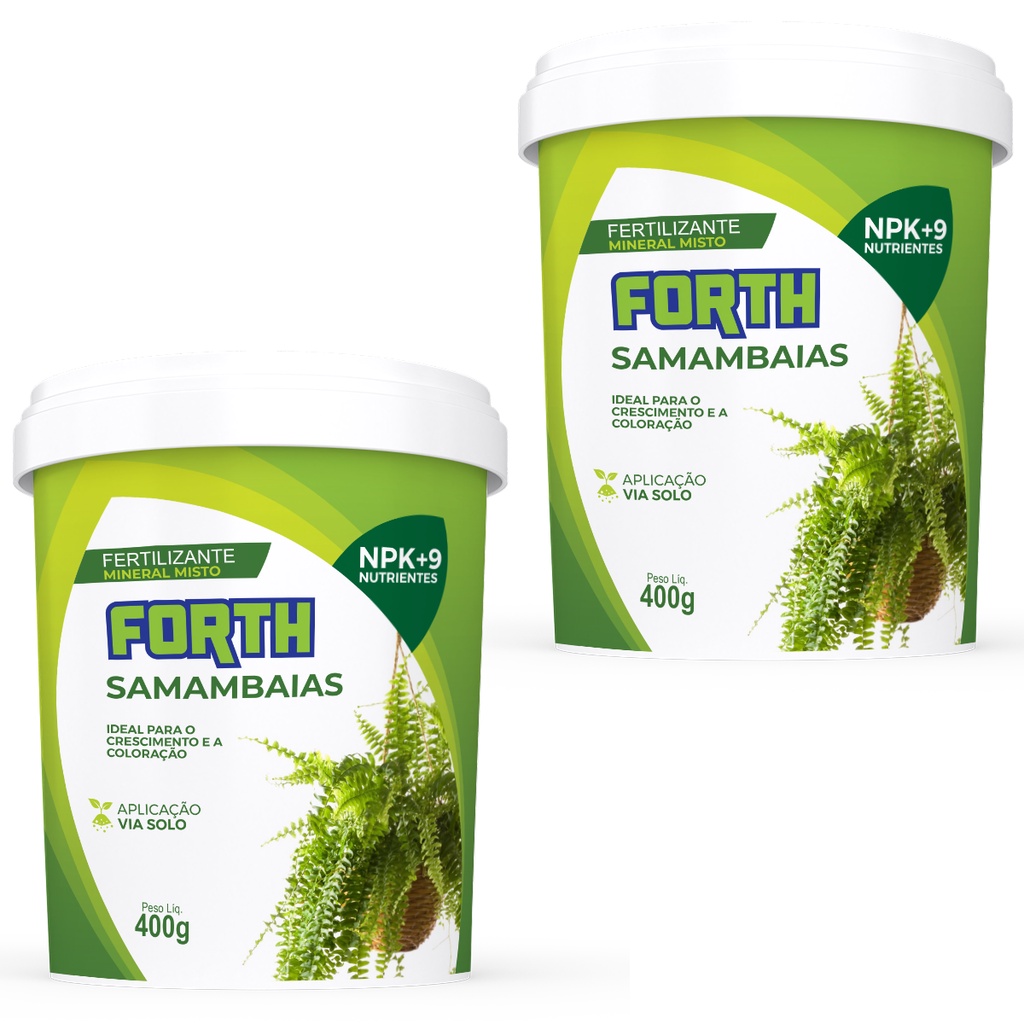 Kit 2 Forth Samambaias Para Manutenção de Samambaias – 400g Kit 2 Forth Samambaias Para Manutenção de Samambaias – 400g