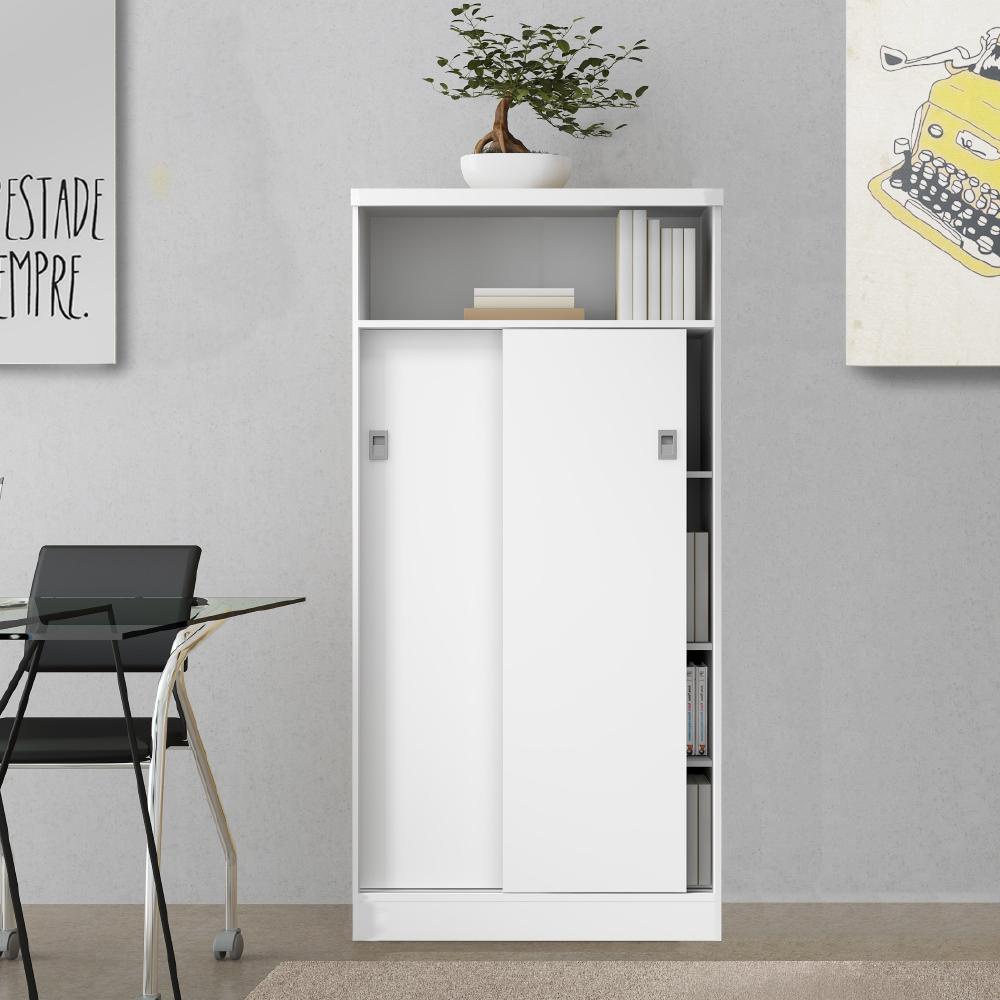 Armário Utilitário Escritório 2 Portas Branco Carraro Armário Utilitário Escritório 2 Portas Branco Carraro