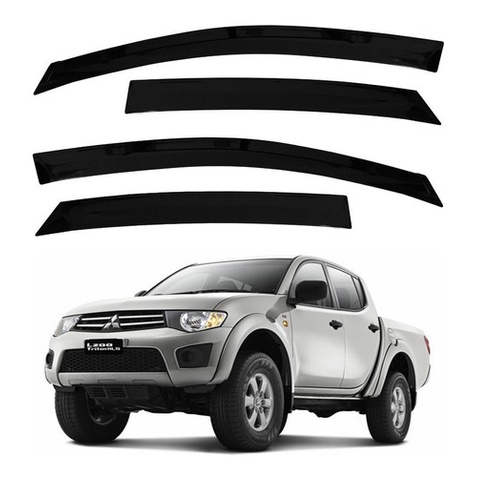 Calha de Chuva Defletor Mitsubishi L200 Triton 2007 a 2015 4 Portas Ecoflex Calha de Chuva Defletor Mitsubishi L200 Triton 2007 a 2015 4 Portas Ecoflex