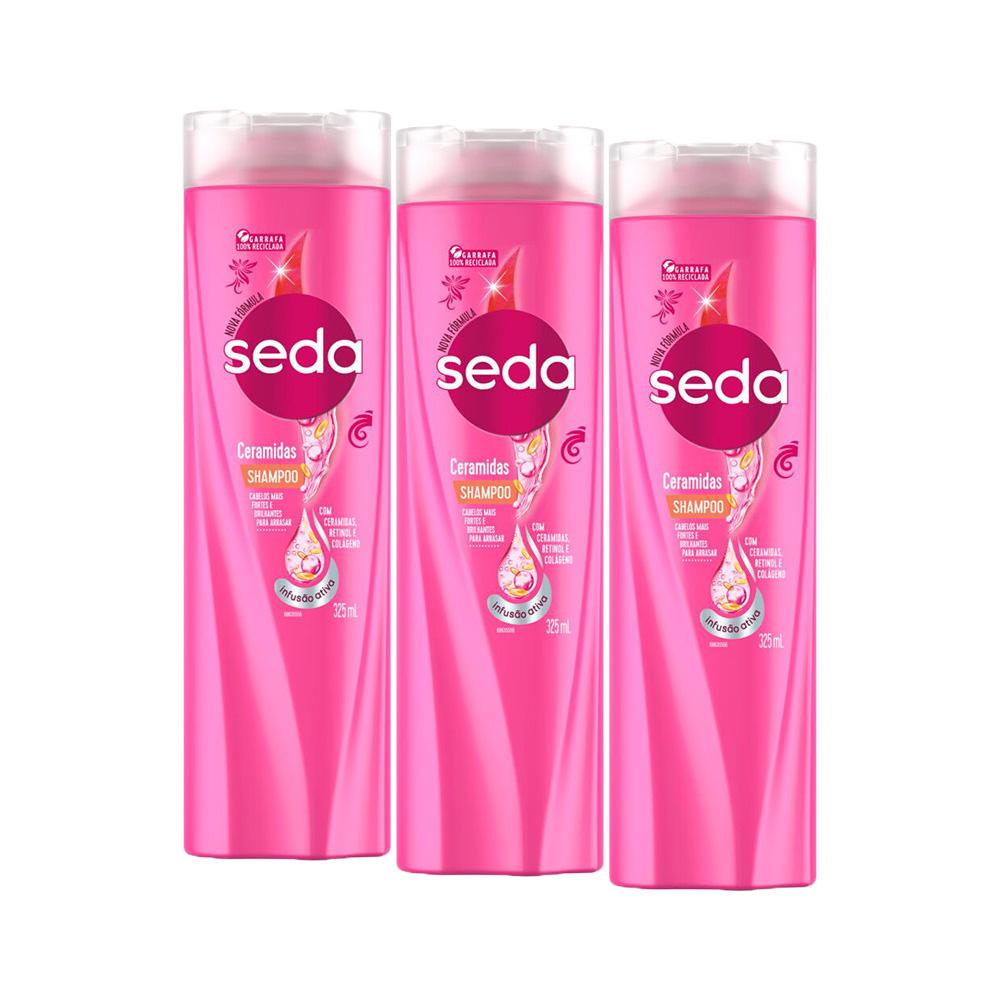 Kit com 3 Shampoos Seda Ceramidas 325ml Kit com 3 Shampoos Seda Ceramidas 325ml