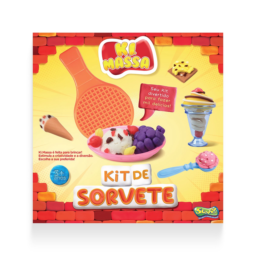 Ki Massa – Massinha Modelar Infantil Kit de Sorvete Ki Massa – Massinha Modelar Infantil Kit de Sorvete