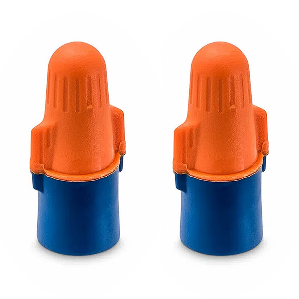 Kit 2 Conectores Rapido Scotchlok 750v Laranja e Azul Kit 2 Conectores Rapido Scotchlok 750v Laranja e Azul