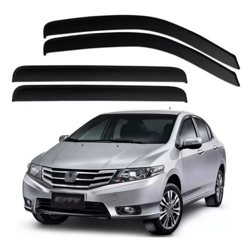 Calha de Chuva Defletor Honda City 2009 a 2014 4 Portas Ecoflex Calha de Chuva Defletor Honda City 2009 a 2014 4 Portas Ecoflex