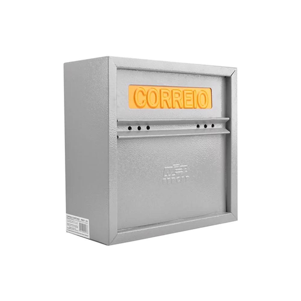 Caixa de Correio de Grade ou Embutir 230x110x230cm Cinza COR-3 – FERCAR Caixa de Correio de Grade ou Embutir 230x110x230cm Cinza COR-3 – FERCAR