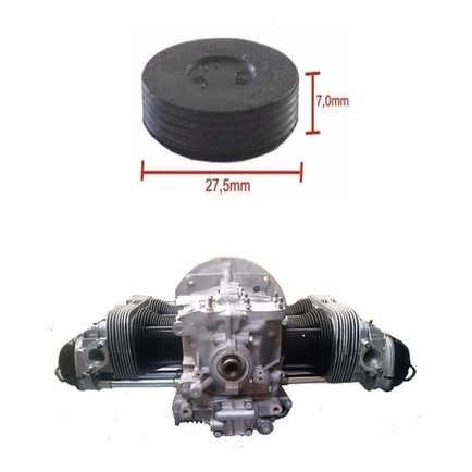 Selo Borracha Comando Valvula Motor Fusca Brasilia Kombi Selo Borracha Comando Valvula Motor Fusca Brasilia Kombi