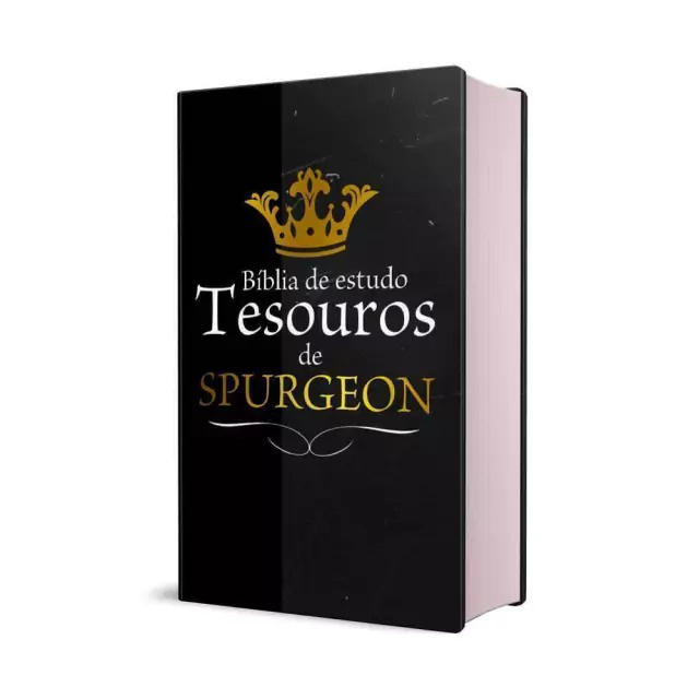 Bíblia de Estudo Temática | Tesouros de Spurgeon | Preta Coroa Bíblia de Estudo Temática | Tesouros de Spurgeon | Preta Coroa