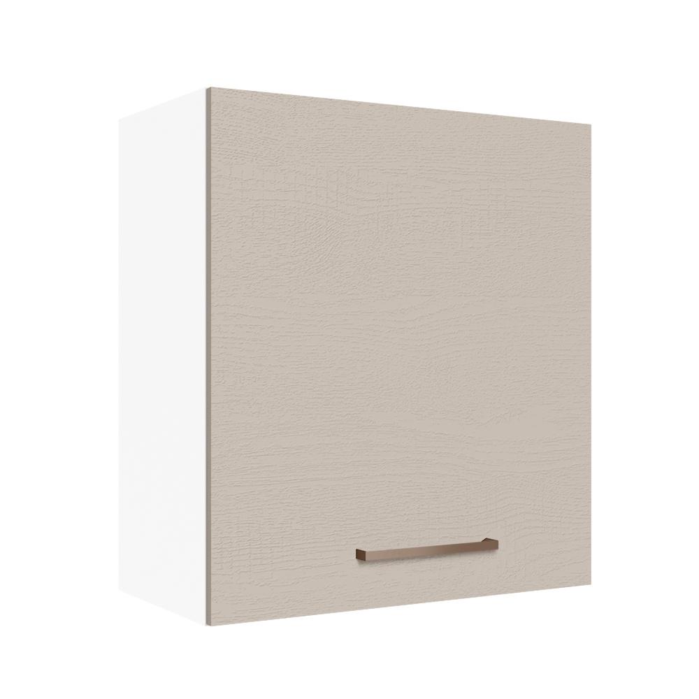 Armário de Cozinha Aéreo 60 cm 1 Porta Branco/Crema Agata Madesa Armário de Cozinha Aéreo 60 cm 1 Porta Branco/Crema Agata Madesa