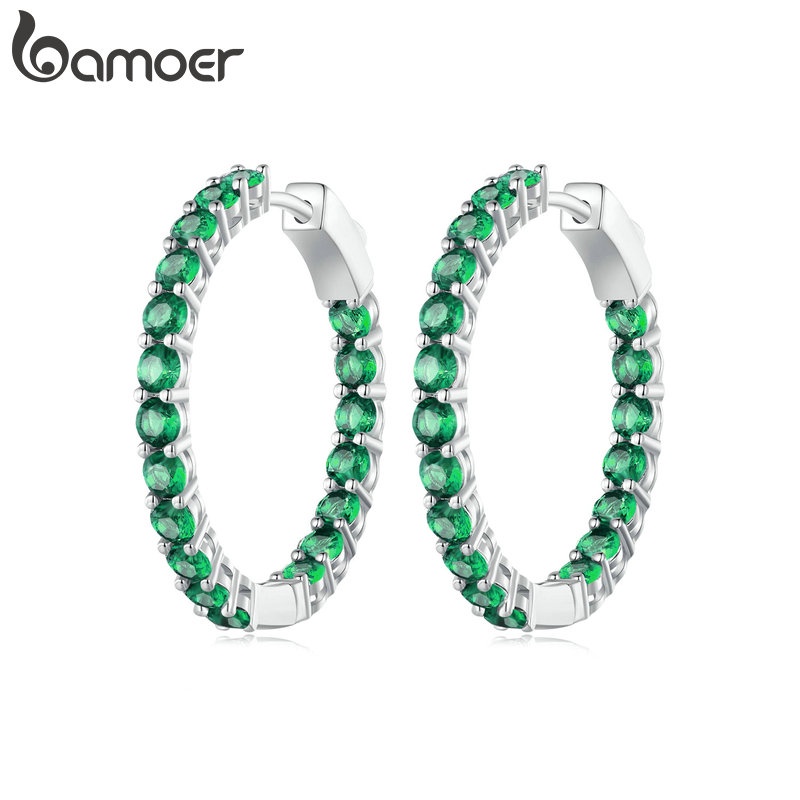 Bamoer Clipes De Orelha De Luxo Totalmente Incrustados 5 Cores Jóias De Moda Para Mulheres Presentes