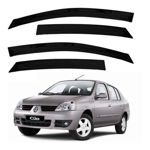 Defletor Calha de Chuva Renault Clio (Fase II) 2000 a 2016 4 Portas Ecoflex Defletor Calha de Chuva Renault Clio (Fase II) 2000 a 2016 4 Portas Ecoflex