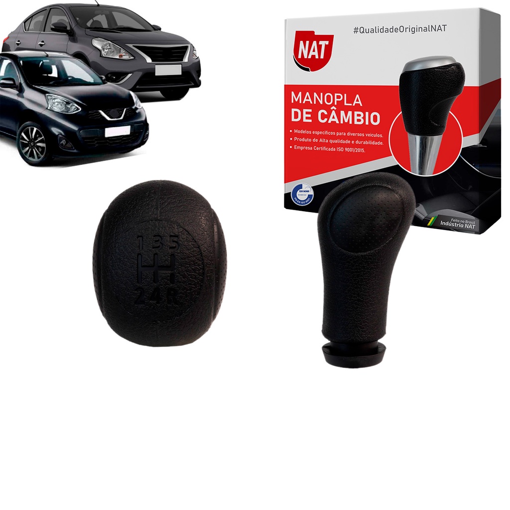 Manopla de Câmbio Nissan March E Versa Ano 2011 Até 2019 Manopla de Câmbio Nissan March E Versa Ano 2011 Até 2019