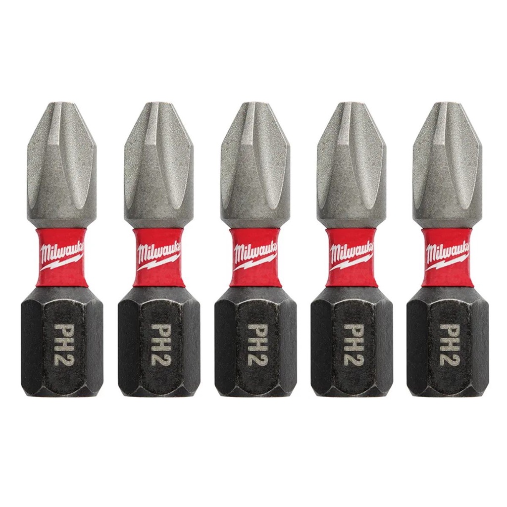 Bit Philips PH2 x 25mm c/05 pçs – 48-32-4601 – Milwaukee Bit Philips PH2 x 25mm c/05 pçs – 48-32-4601 – Milwaukee
