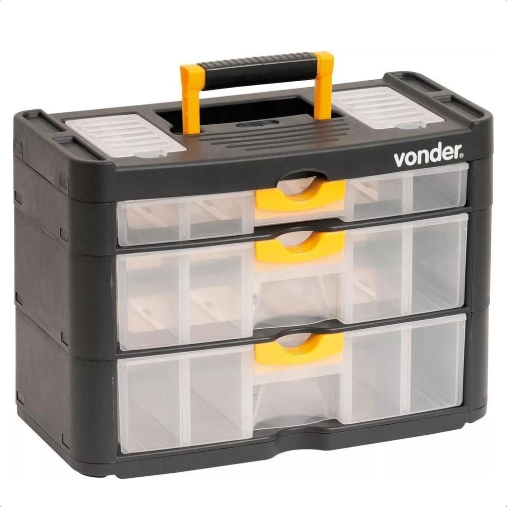Organizador Gaveta Plástico Para Prego, Remédio, Acessórios OPV 40,0cm x 20,0cm x 28,5cm, OPV 0400 Vonder 6108400000 Organizador Gaveta Plástico Para Prego, Remédio, Acessórios OPV 40,0cm x 20,0cm x 28,5cm, OPV 0400 Vonder 6108400000