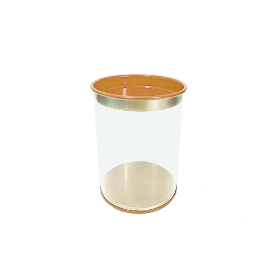 Latinha Tubular Transparente com Tampa Dourada em Metal – 6,5 cm x 8,5 cm – 6 unidades – Art Lille – Rizzo Latinha Tubular Transparente com Tampa Dourada em Metal – 6,5 cm x 8,5 cm – 6 unidades – Art Lille – Rizzo