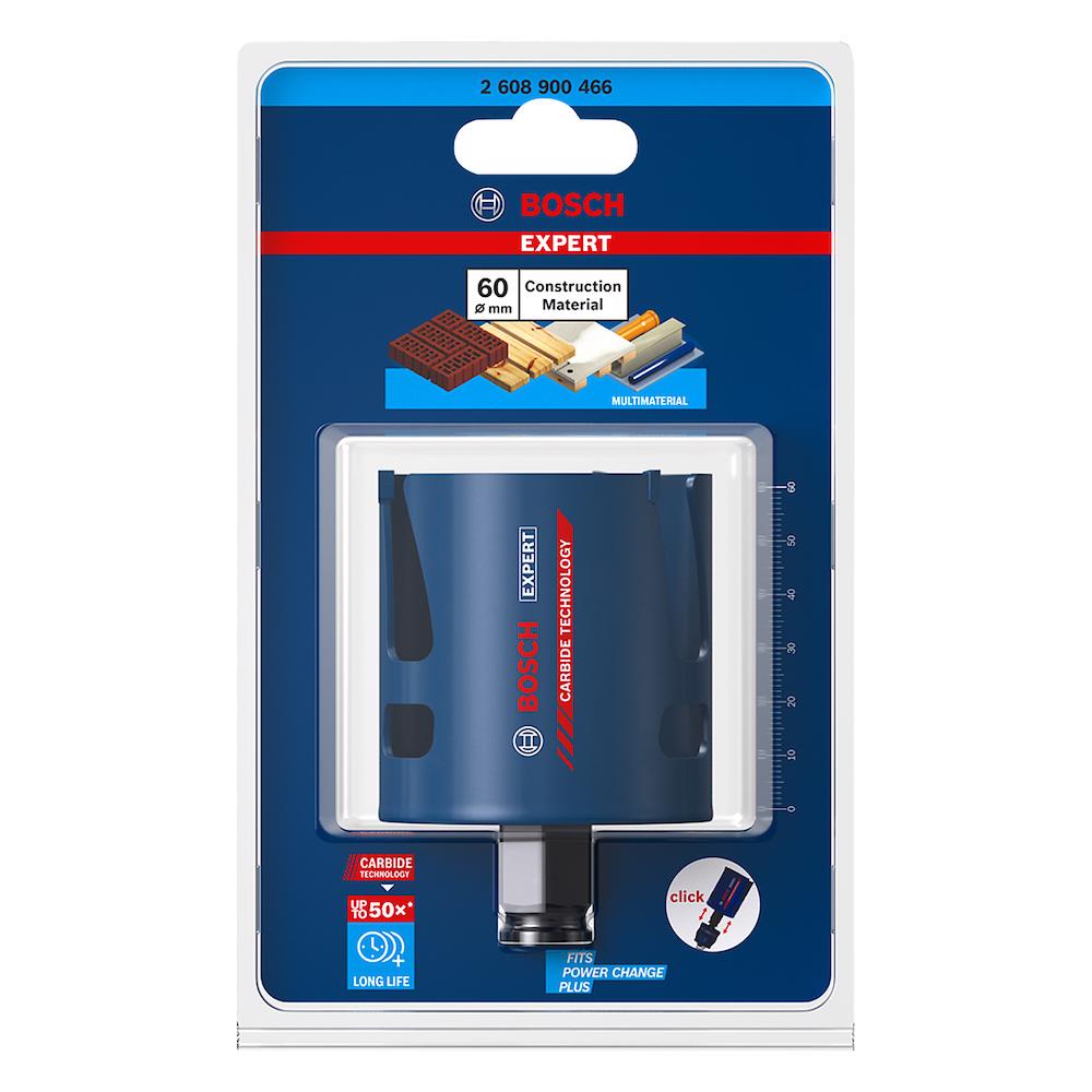 Serra copo Bosch EXPERT Construction Material 60 mm, 2 3/8″ Serra copo Bosch EXPERT Construction Material 60 mm, 2 3/8″