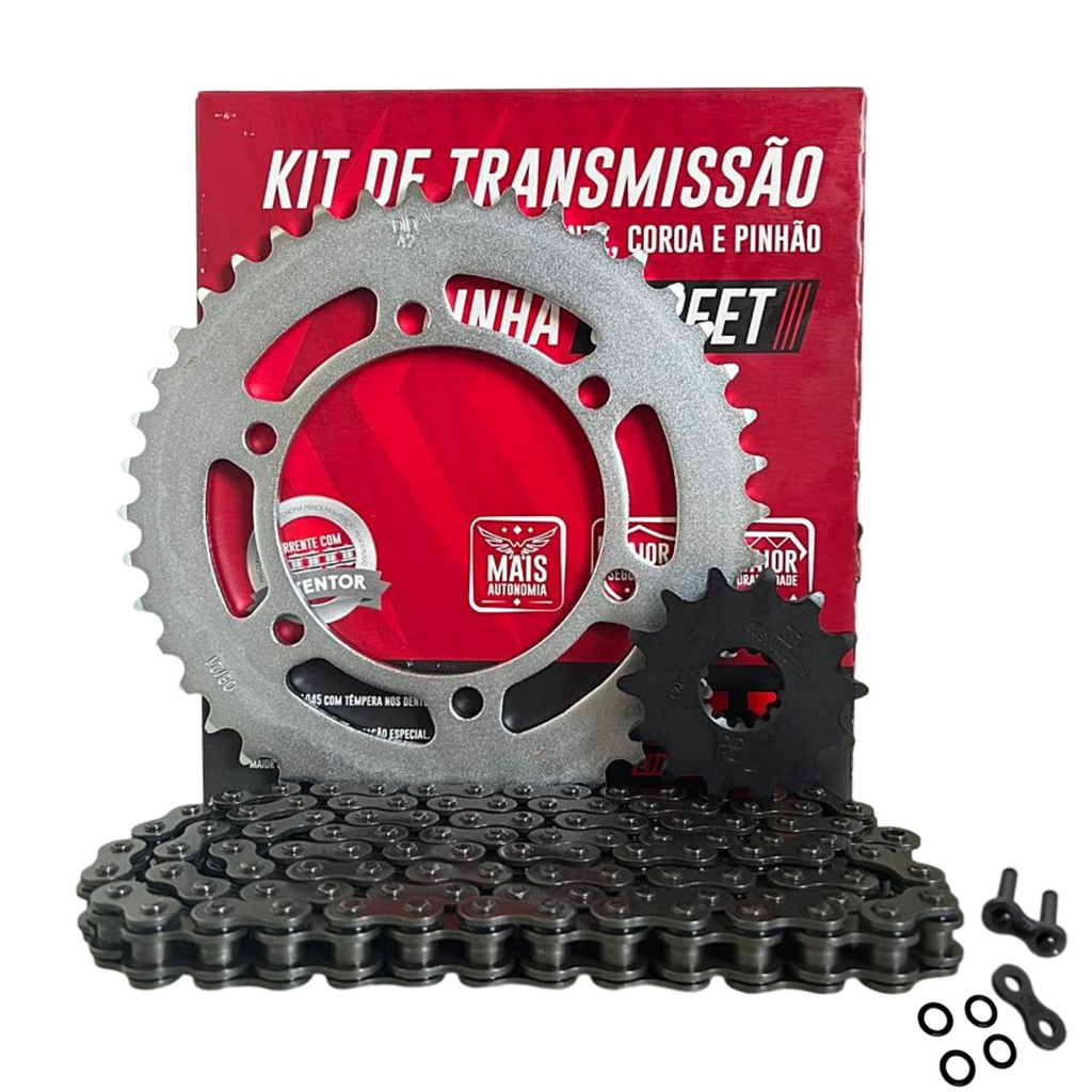 Kit Relação Kawazaki Ninja 300r z300 Original Did Com Retentor Kit Relação Kawazaki Ninja 300r z300 Original Did Com Retentor