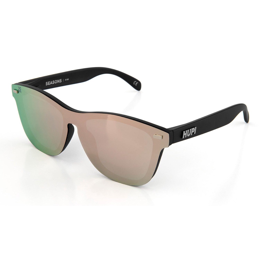 Óculos de Sol HUPI Seasons Preto – Lente Rose Espelhado Óculos de Sol HUPI Seasons Preto – Lente Rose Espelhado