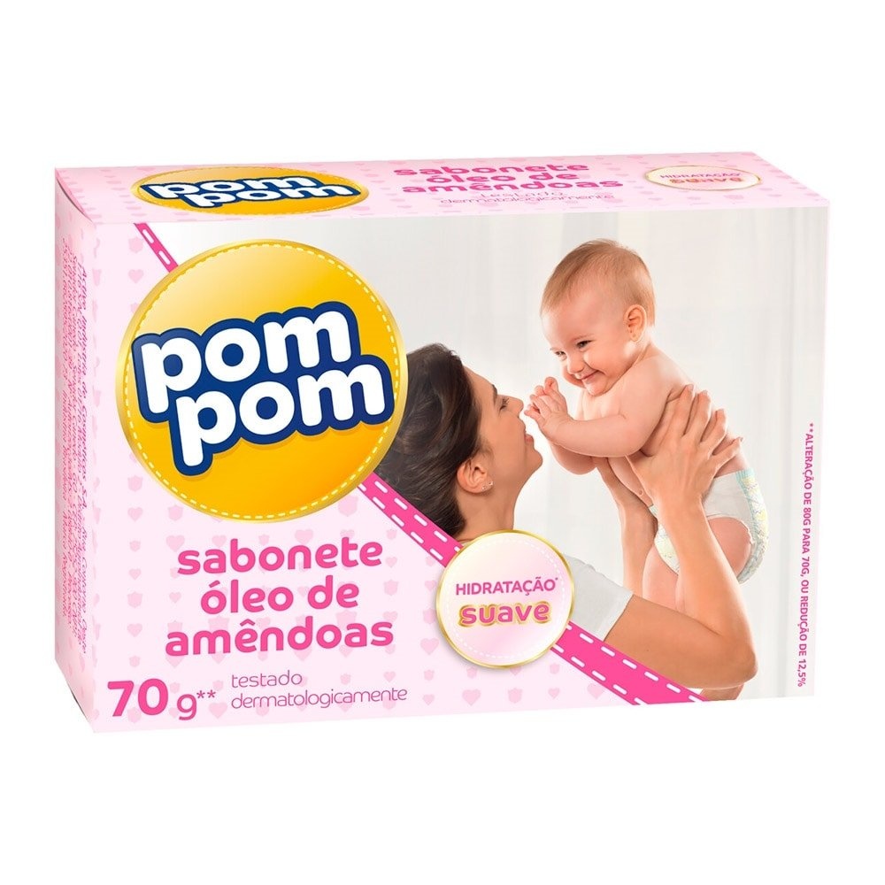 Sabonete Pom-Pom Baby Magic Óleo de Amêndoas 70g – Embalagem com 12 Unidades Sabonete Pom-Pom Baby Magic Óleo de Amêndoas 70g – Embalagem com 12 Unidades