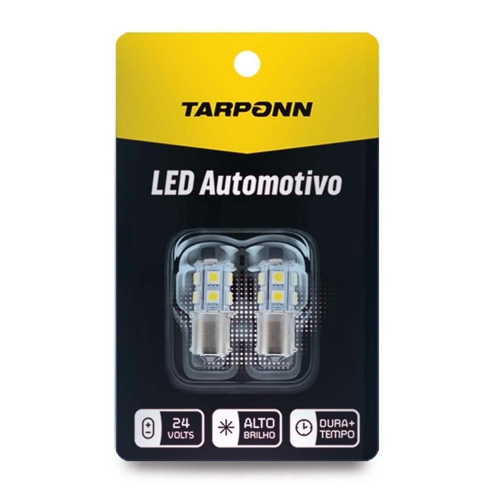 Par Lâmpada Led Ba15s 1 Polo 13 Leds 24v 6000k Tarponn Par Lâmpada Led Ba15s 1 Polo 13 Leds 24v 6000k Tarponn
