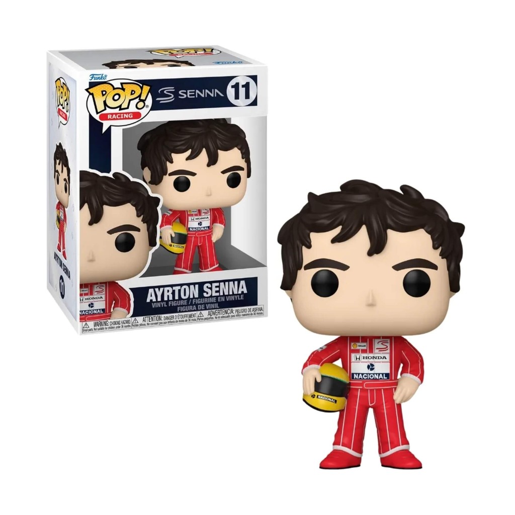 Funko Pop! Original Racing McLaren Ayrton Senna 11 Boneco Colecionável Figura de Ação Vinil