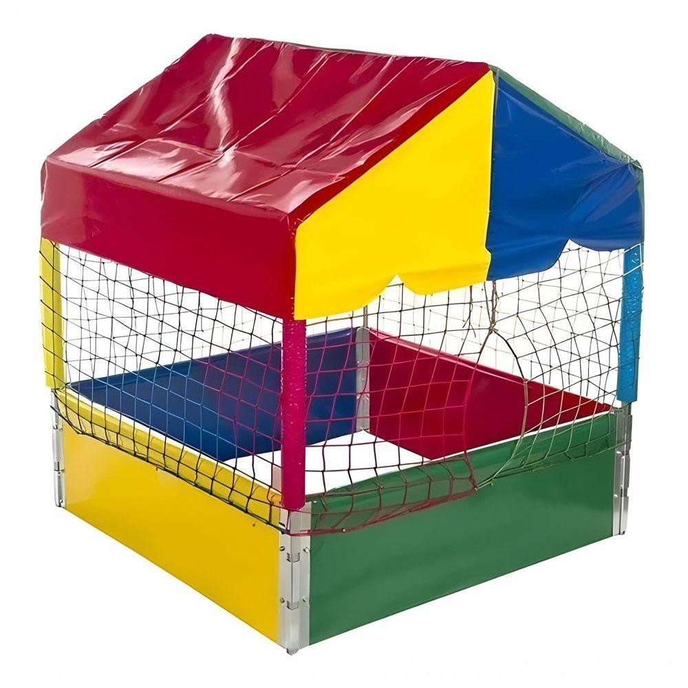 Piscina De Bolinhas Quadrada 1,00m 1m Infantil Pequena Nacional Colorida Piscina De Bolinhas Quadrada 1,00m 1m Infantil Pequena Nacional Colorida