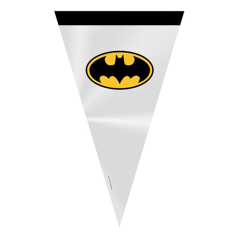 Cone Festa Batman 18x30cm – 50 unidades – Cromus – Rizzo Embalagens Cone Festa Batman 18x30cm – 50 unidades – Cromus – Rizzo Embalagens