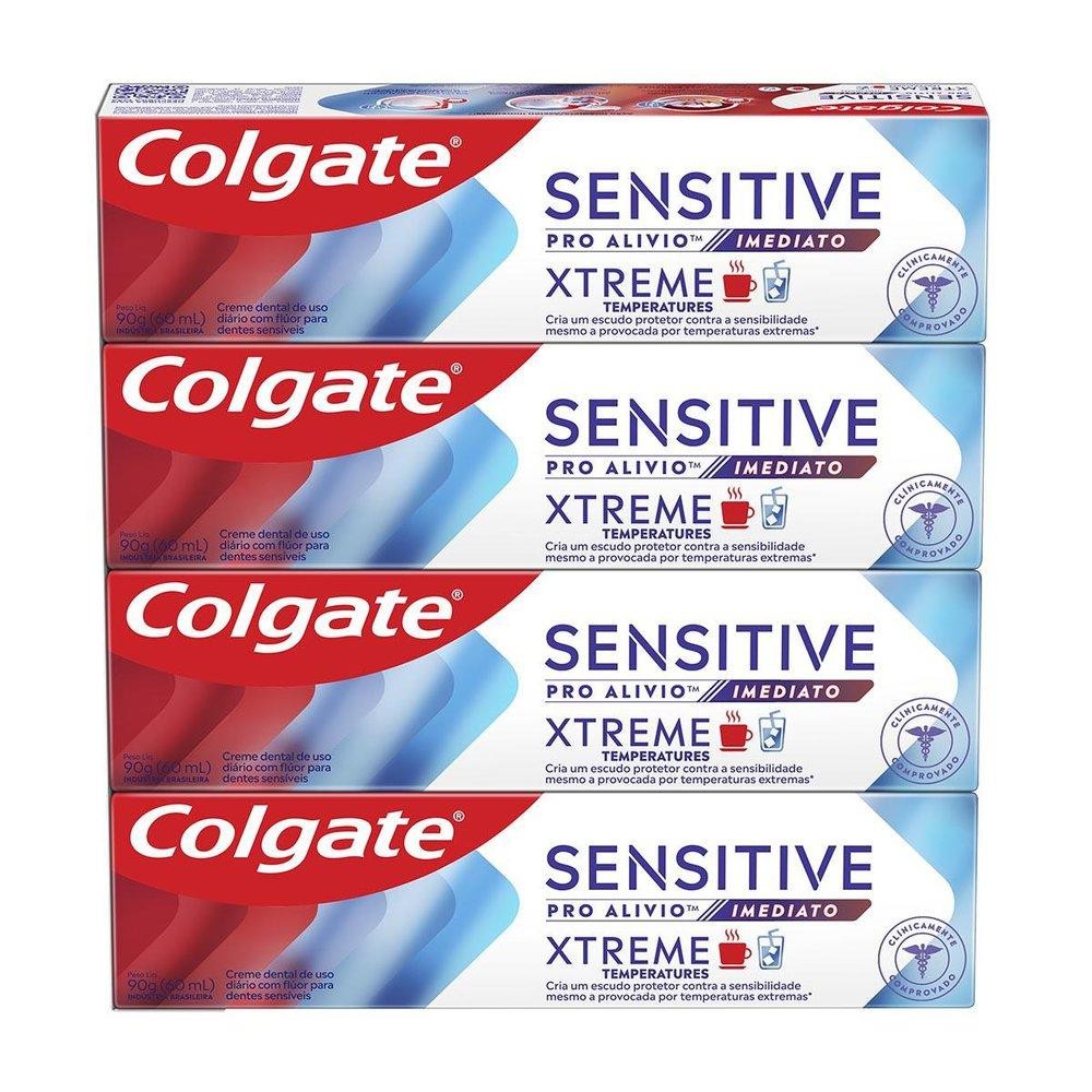 Creme Dental Sensitive Pro Alívio Imediato Xtreme 4x90g Creme Dental Sensitive Pro Alívio Imediato Xtreme 4x90g