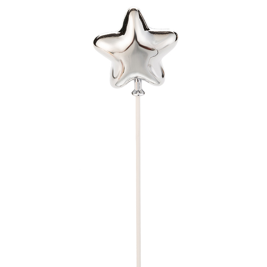 Topo De Bolo Estrela Prateada – HA268 – 1 unidade – Rizzo Topo De Bolo Estrela Prateada – HA268 – 1 unidade – Rizzo