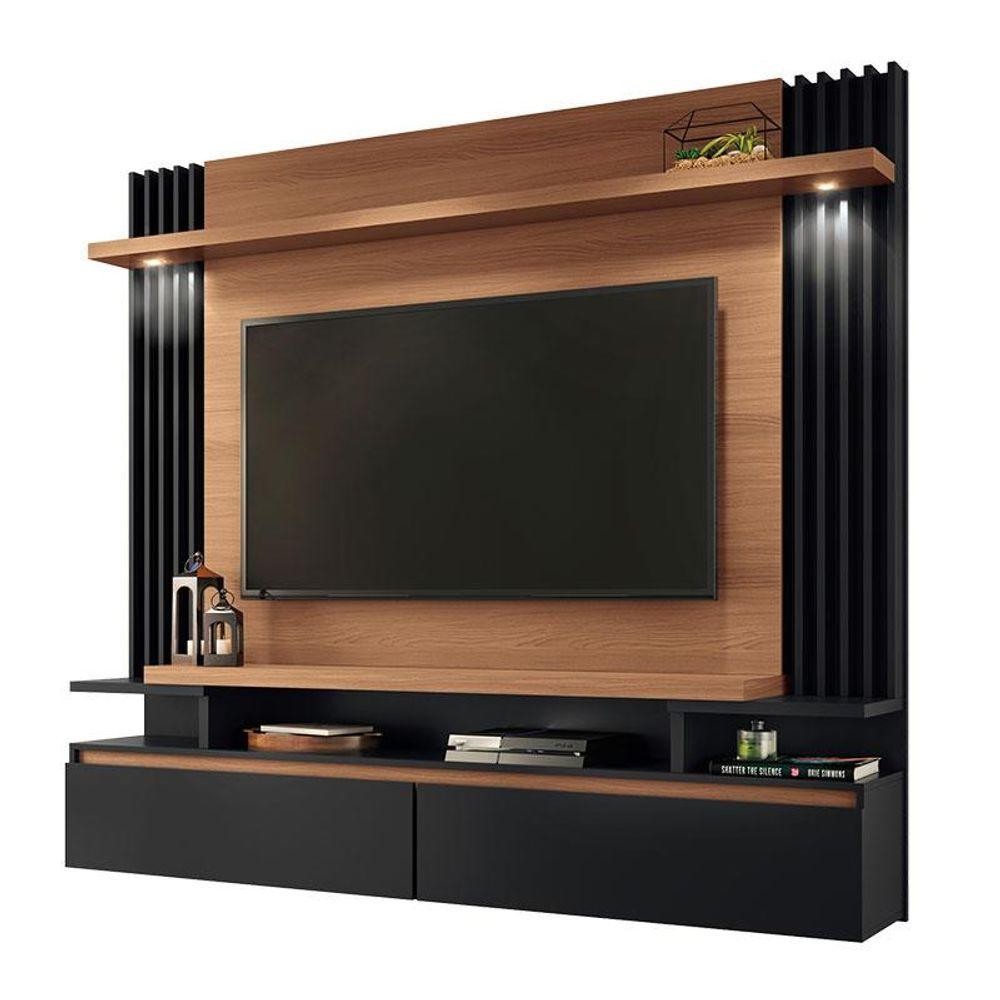 Painel Para Home Suspenso Cosmo Nature Preto – Hb Móveis Painel Para Home Suspenso Cosmo Nature Preto – Hb Móveis