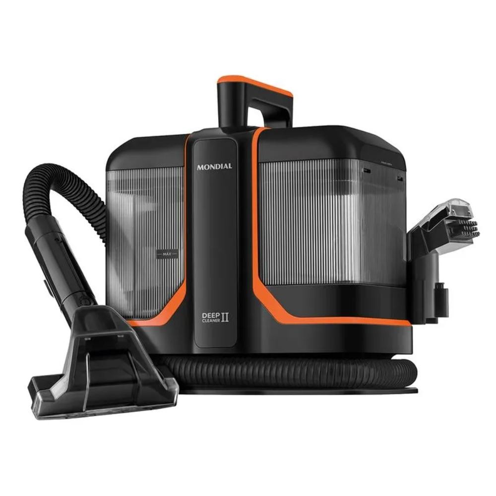 Extratora e Higienizadora Portátil Mondial Deep Cleaner II 1800W Preto/Laranja 220V – EXP-02-O Extratora e Higienizadora Portátil Mondial Deep Cleaner II 1800W Preto/Laranja 220V – EXP-02-O