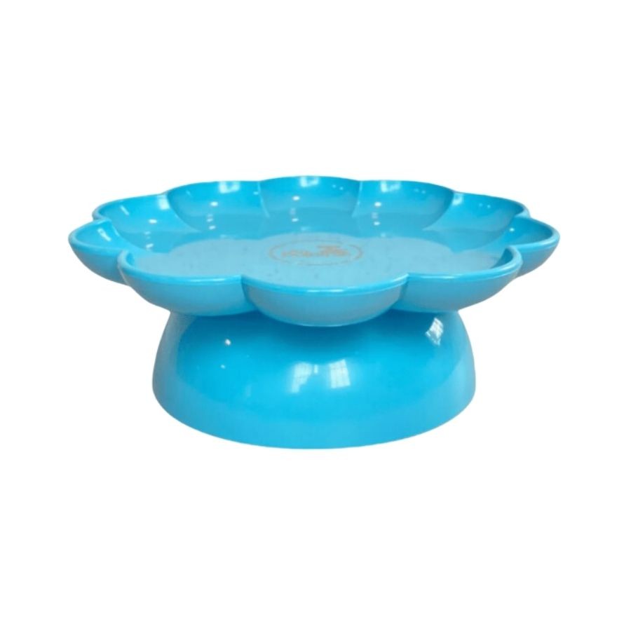 Bandeja Flower Com Pé – 180mm – Azul Céu – 1 unidade – Só Boleiras – Rizzo Bandeja Flower Com Pé – 180mm – Azul Céu – 1 unidade – Só Boleiras – Rizzo