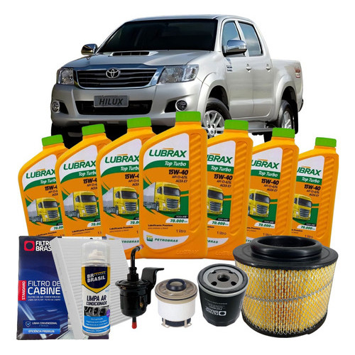 Kit Revisao Troca De Óleo Hilux 3.0 2012 2013 2014 2015 Kit Revisao Troca De Óleo Hilux 3.0 2012 2013 2014 2015