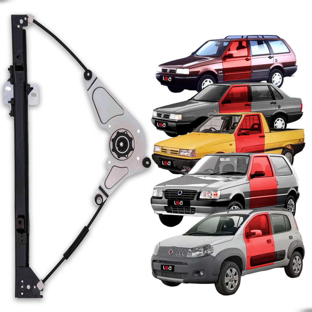 Máquina de Vidro Fiat Uno Porta da Frente Lado Esquerdo Sem Motor Ideial para Reposição Máquina de Vidro Fiat Uno Porta da Frente Lado Esquerdo Sem Motor Ideial para Reposição