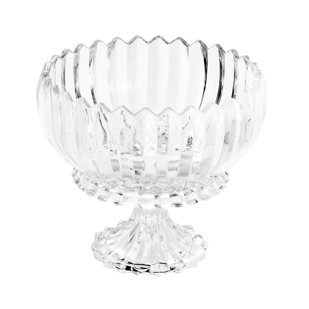 Centro de Mesa Cristal com Pé Geneva Wolff 24cm x 20cm Centro de Mesa Cristal com Pé Geneva Wolff 24cm x 20cm