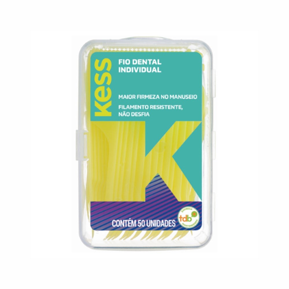 Fio Dental Kess Individual com 50Un Fio Dental Kess Individual com 50Un