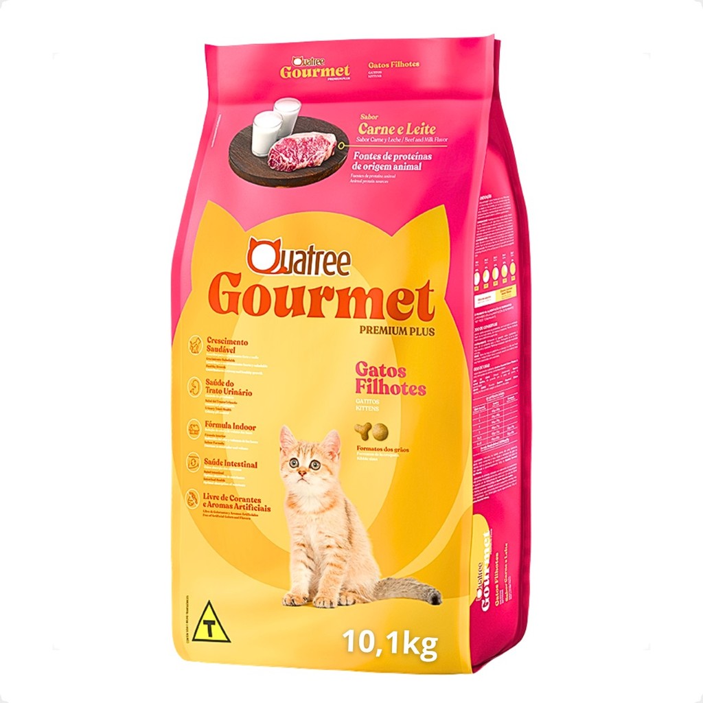 Ração Quatree Gourmet Gatos Filhotes – 10,1Kg Ração Quatree Gourmet Gatos Filhotes – 10,1Kg