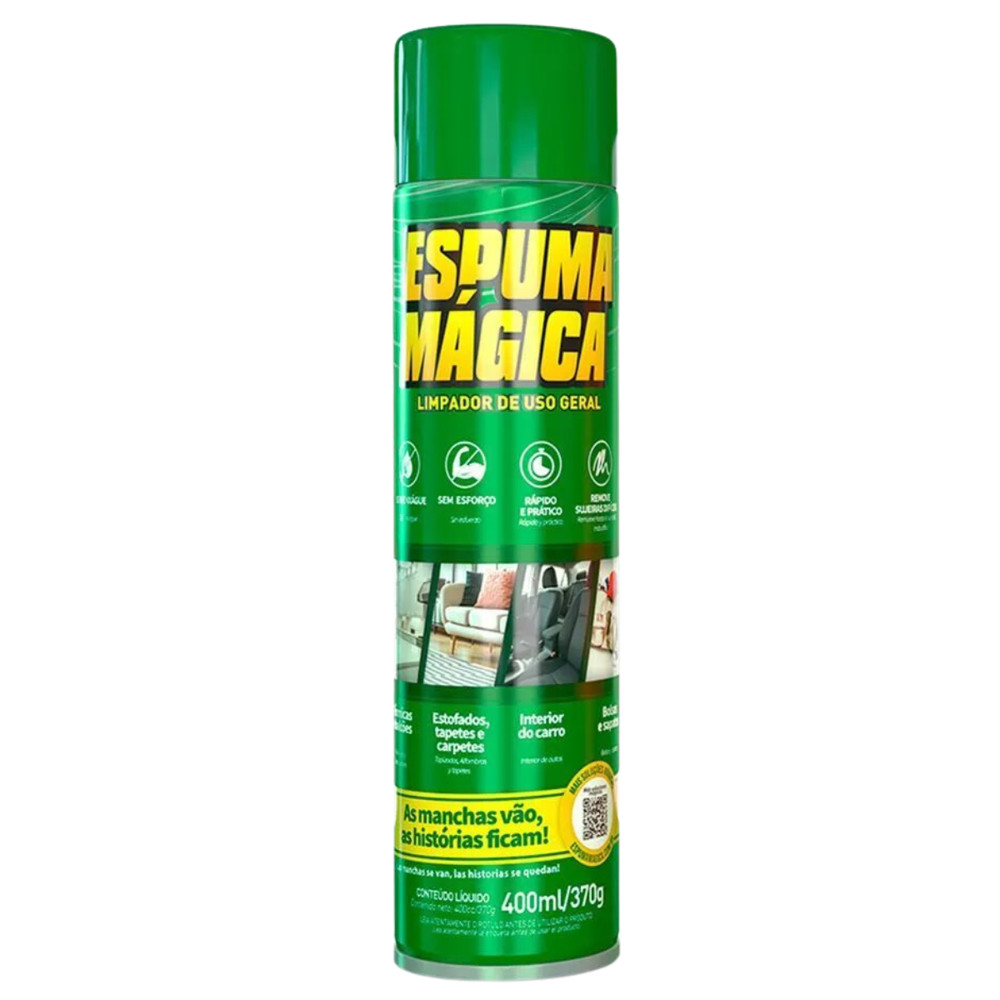 Espuma Mágica Limpador Instantâneo a Seco 400ml Espuma Mágica Limpador Instantâneo a Seco 400ml