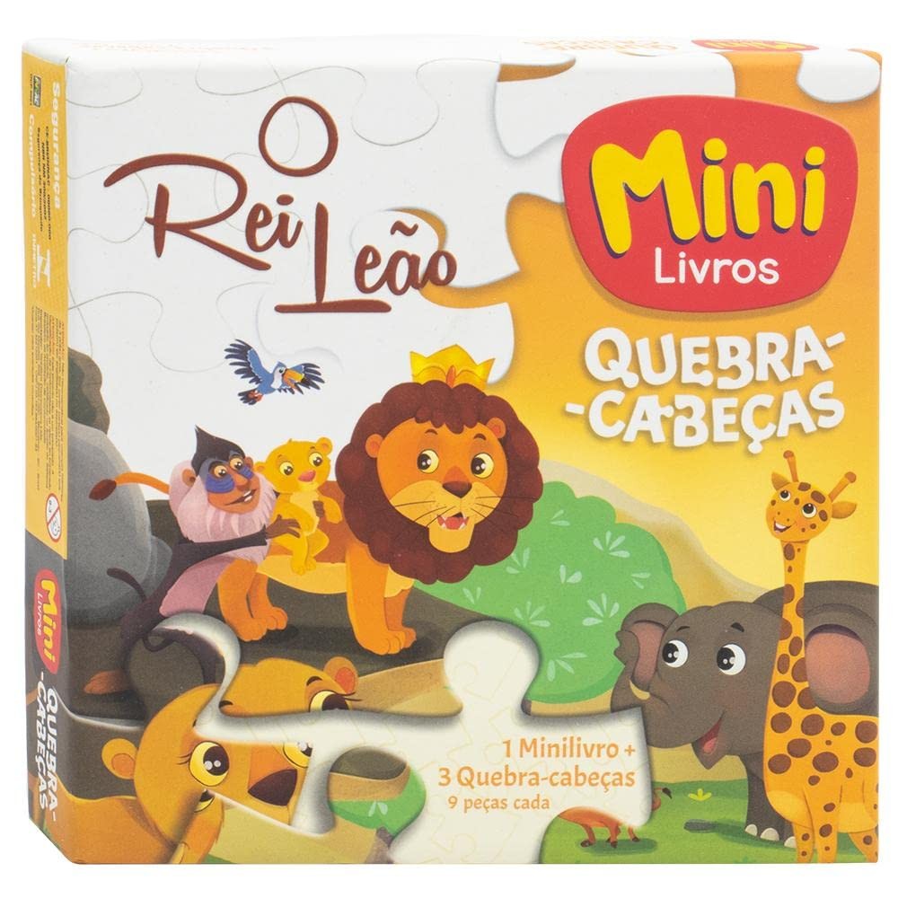 Quebra-Cabeça + Mini Livro | O Rei Leão Quebra-Cabeça + Mini Livro | O Rei Leão