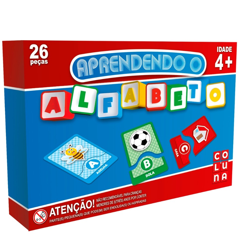 JOGO APRENDENDO O ALFABETO 26 PEÇAS COLUNA APRENDER PALAVRAS FRASES LETRA CRIANÇA BRINQUEDO INFANTIL JOGO APRENDENDO O ALFABETO 26 PEÇAS COLUNA APRENDER PALAVRAS FRASES LETRA CRIANÇA BRINQUEDO INFANTIL