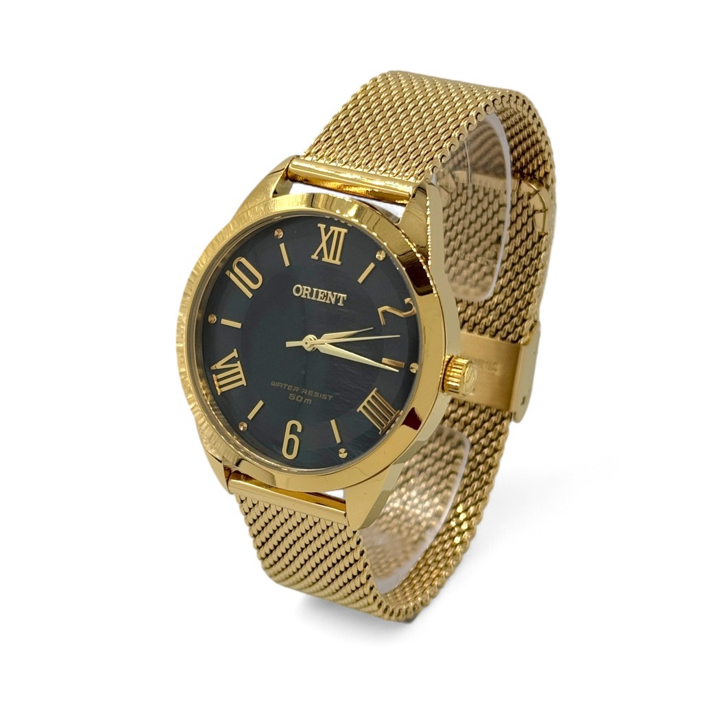 Relógio Orient Feminino Analógico Dourado FGSS0206P1KXf Relógio Orient Feminino Analógico Dourado FGSS0206P1KXf