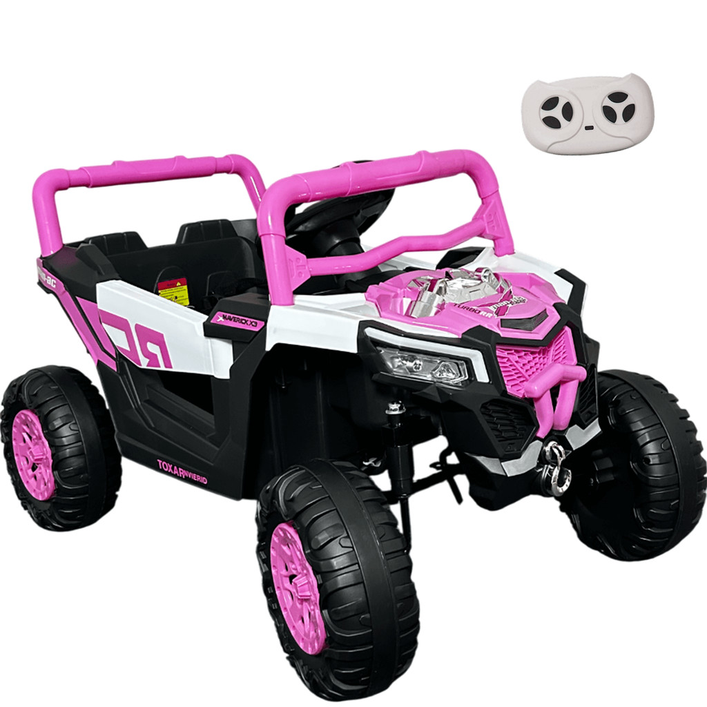 Carro UTV Elétrico Bang Toys Pulse XR7 Rosa 12V com Controle Remoto Carro UTV Elétrico Bang Toys Pulse XR7 Rosa 12V com Controle Remoto
