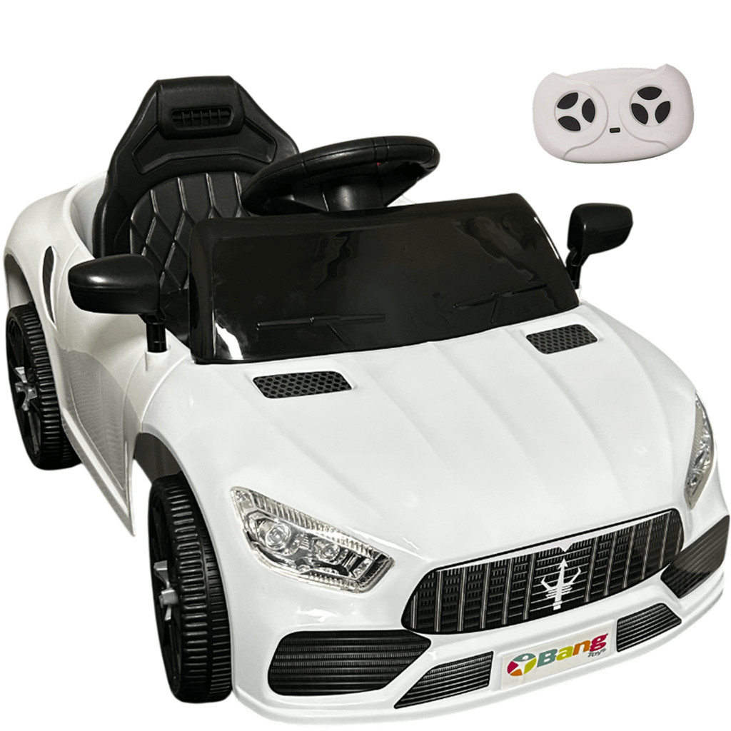 Carro Elétrico Bang Toys Striker X10 Branco com Controle Remoto Carro Elétrico Bang Toys Striker X10 Branco com Controle Remoto