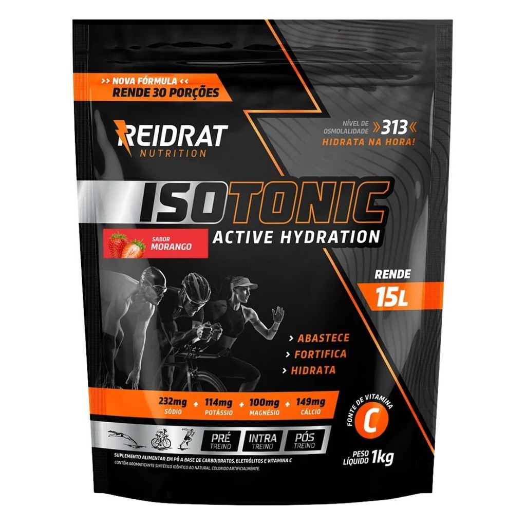 Isotônico Refil 1kg Reidrat Nutrition Morango Isotônico Refil 1kg Reidrat Nutrition Morango