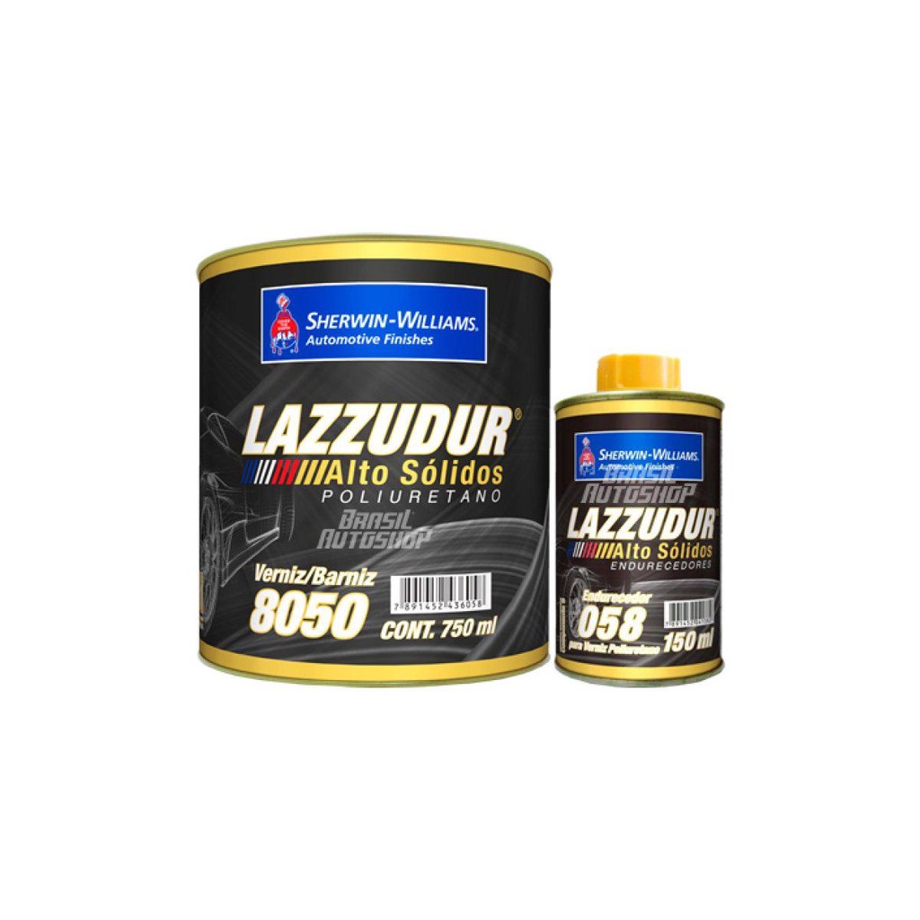 VERNIZ AUTOMOTIVO 8050 + CATALISADOR END 058 0,9L LAZZURIL VERNIZ AUTOMOTIVO 8050 + CATALISADOR END 058 0,9L LAZZURIL