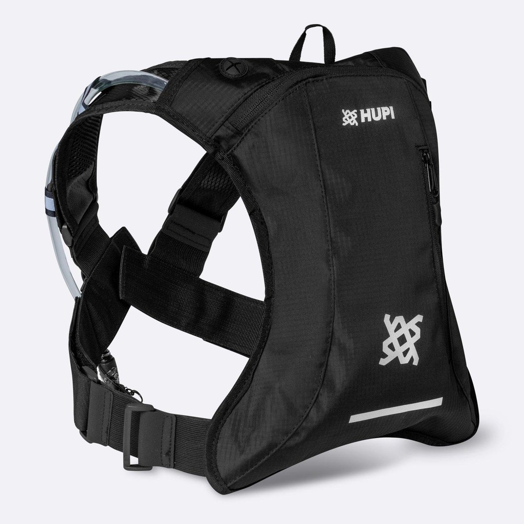 Mochila de Hidratação HUPI HUWE Lite Preto com Refil para Ciclismo e Corrida Mochila de Hidratação HUPI HUWE Lite Preto com Refil para Ciclismo e Corrida