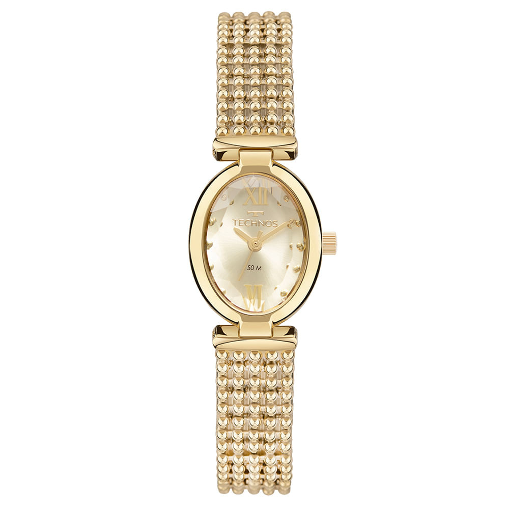 Relógio Technos Feminino Mini Joia Dourado – 2035MZH/1D Relógio Technos Feminino Mini Joia Dourado – 2035MZH/1D